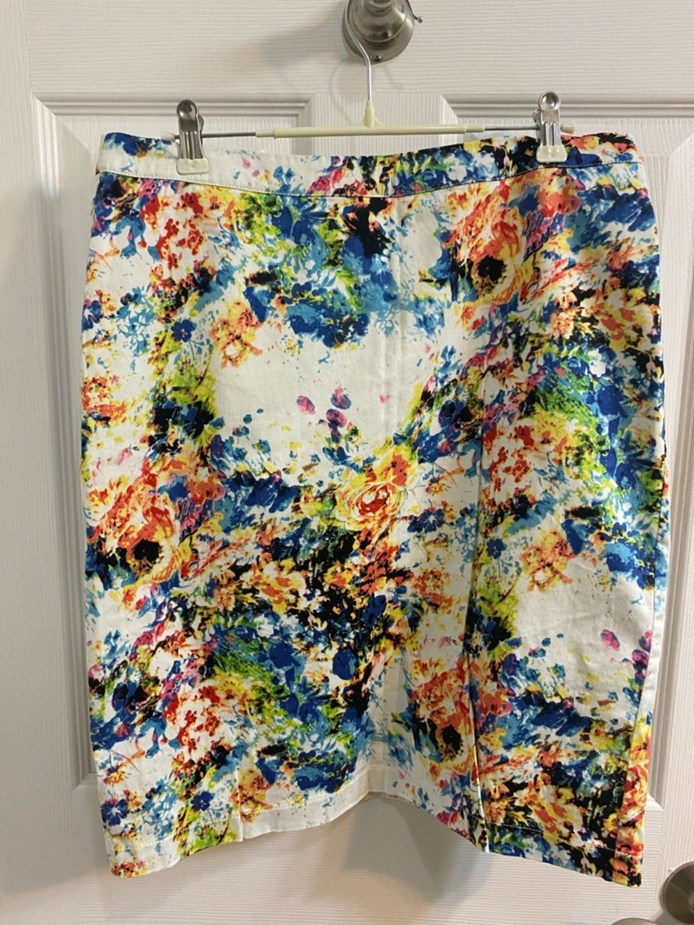 Kenar Abstract Floral Colour Pop Pencil Skirt Spring Party Women’s Medium